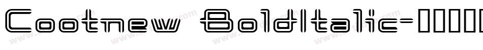 Cootnew BoldItalic字体转换